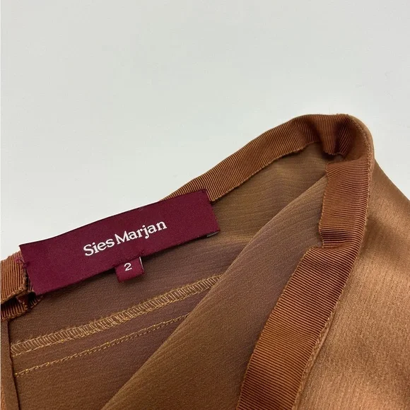 Sies Marjan Satin Asymmetrical Hem Skirt